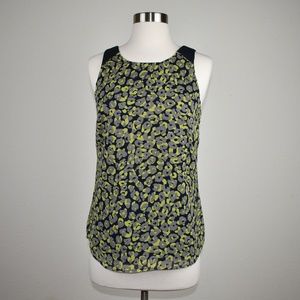Banana Republic Top Blouse Size XS Animal Print